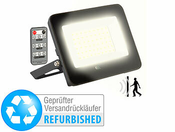 Fluter mit Fernbedienung: Luminea Wetterfester LED-Fluter, Radar-Bewegungssensor, Versandrückläufer 