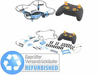 Drohne-Baukasten: Simulus Quadrocopter-Bausatz, 38-teilig, Versandrückläufer