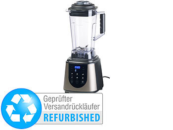 Mixer für Gastronomie: Rosenstein & Söhne Profi-Standmixer mit LED-Touch-Display, 2 Liter (Versandrückläufer)