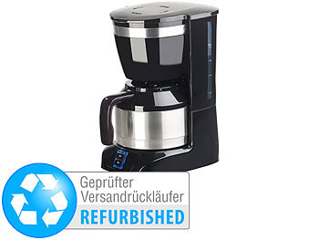 Thermo Kaffeemaschine: Rosenstein & Söhne Filterkaffee-Maschine, Isolierkanne, für 8 Tassen (Versandrückläufer)