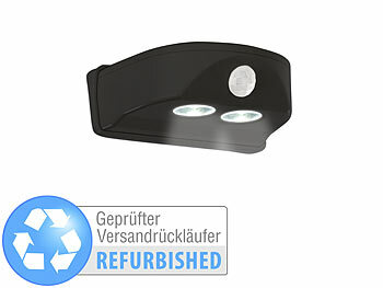 LED-Aufbau-Lampen: Luminea Batterie-LED-Türleuchte, Bewegungs-/Lichtsensor, Versandrückläufer