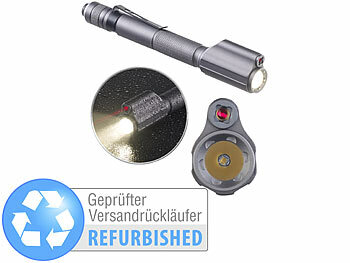Laserpointer-Stift: KryoLights 2in1-Profi-Pen-Light, Versandrückläufer