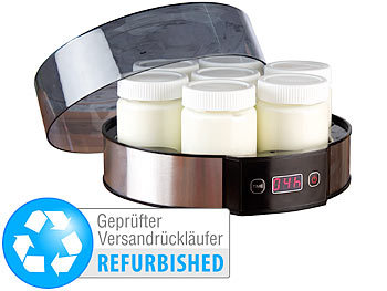 Joghurt-Geräte: Rosenstein & Söhne Joghurt-Maker mit Zeitschaltuhr, Versandrückläufer