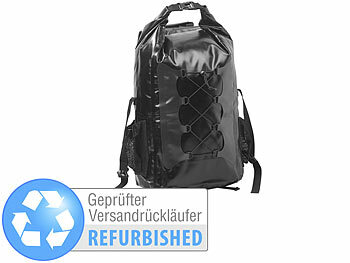 Semptec Wasserdichter Trekking-Rucksack aus Lkw-Plane, Versandrückläufer 