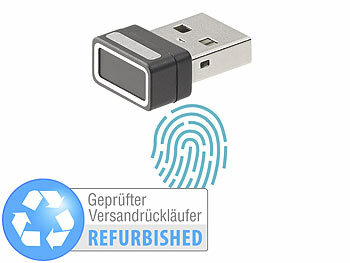 USB Fingerabdruckscanner: Xystec Kleiner USB-Fingerabdruck-Scanner, Versandrückläufer