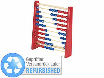 Playtastic Holz-Rechenschieber mit 100 Holzperlen, Versandrückläufer 