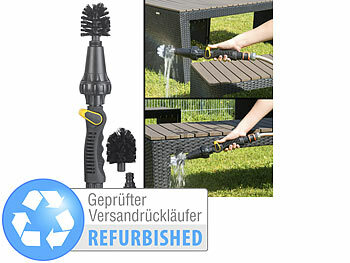 Gartenschlauch Bürste: Royal Gardineer Rotierender Reinigungsbürsten-Aufsatz, Versandrückläufer
