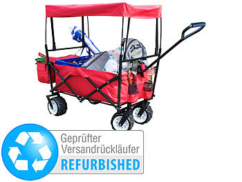 Bollerwagen Plane: Xcase Faltbarer Bollerwagen mit Dach Versandrückläufer