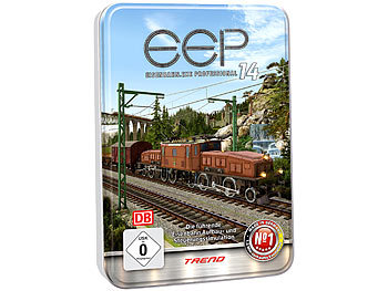 Eisenbahn-Simulation: EEP Eisenbahn.exe EEP 14 expert (in Metall-Relief-Box)