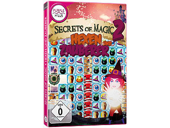 Spiel für Computer: Purple Hills Match3-Spiel "Secrets of Magic 2 - Hexen und Zauberer", für Windows