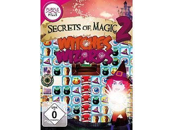 Purple Hills Match3-Spiel "Secrets of Magic 2 - Hexen und Zauberer", für Windows