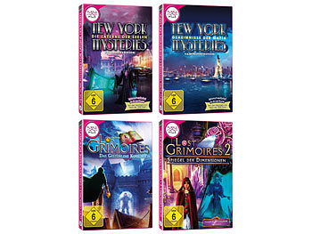 Yellow Valley Wimmelbild-Spiele-Bundle "Lost Grimoires + New York Mysterie", 4 Games