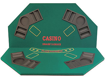 GSR Poker/BlackJack Spieltisch 4 Personen, klappbar im Tragebtl.