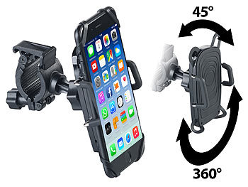 Callstel Fahrrad-Halterung mit Gummifixierung für Smartphones bis 10 cm Breite