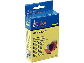 iColor Patrone für CANON (ersetzt CLI-8Y), ohne CHIP yellow