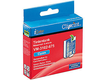 Cliprint Tintentank für EPSON (ersetzt T04824010), cyan