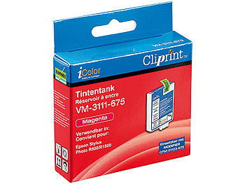 Cliprint Tintentank für EPSON (ersetzt T05434010), magenta