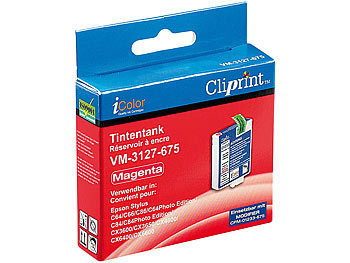 Cliprint Tintentank für EPSON (ersetzt T04434010), magenta