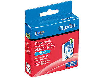 Cliprint Tintentank für EPSON (ersetzt T03224010), cyan