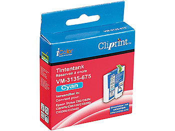 Cliprint Tintentank für EPSON (ersetzt T04224010), cyan