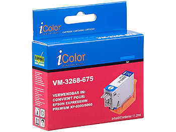 iColor Tinten-Patronen ColorPack 202XL für Epson-Drucker, BK, PBK, C, M, Y