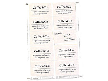 Sattleford 60 Visitenkarten gestanzt "Business Blade" 195 g/m²