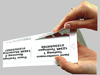 Sattleford 60 Visitenkarten gestanzt "Business Blade" 195 g/m²