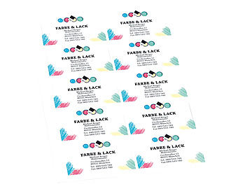 Sattleford 60 Visitenkarten gestanzt "Business Blade" 195 g/m²