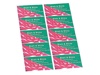 Sattleford 60 Visitenkarten gestanzt "Business Blade" 195 g/m²