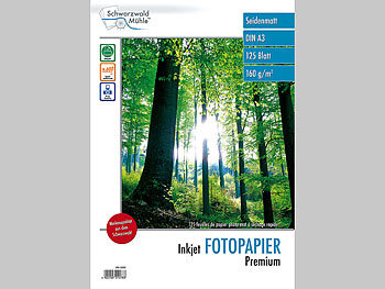 A3 Papier: Schwarzwald Mühle 125 Bl. Inkjet Fotopapier Premium matt 160 g/m² A3