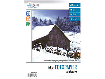 100 Blatt Inkjet-Fotopapier "Arktic" matt 180g/m² A4 Photopapier 