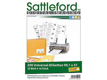 Sattleford 250 Adress-Etiketten 99,1x57 mm für Laser/Inkjet