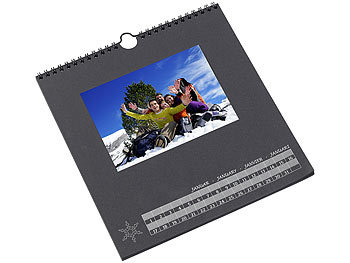 Your Design Foto-Bastelkalender, schwarz, 23 x 24 cm