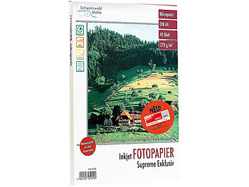 40 Bl. Hochglanz-Fotopapier Supreme exklusiv 270g/A4 / Fotopapier