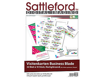 Sattleford 320 Visitenkarten Glossy Inkjet 230 g/m²
