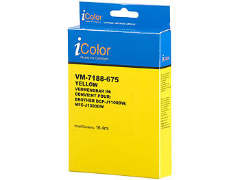 iColor Tintenpatrone für Brother (ersetzt LC3233Y), yellow (gelb)
