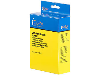 iColor Tintenpatrone für Brother-Drucker (ersetzt LC-3237BK), black (schwarz)