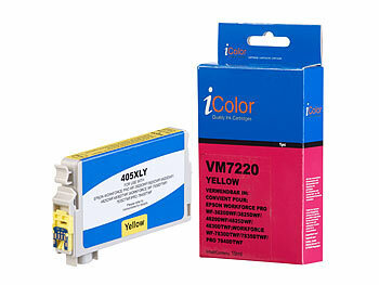 Printer Cartridges: iColor Tintenpatrone für Epson (ersetzt 405XL), yellow, 19 ml