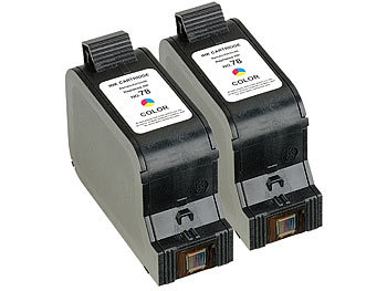 Nachfülltinten, HP: iColor recycled 2er-Set Recycled Cartridge für HP (ersetzt C6578A No.78), color HC