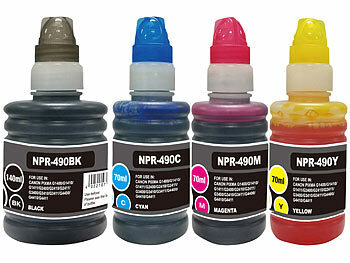 Multipack: Nachfüll-Tinte für Tintenstrahldrucker, Canon