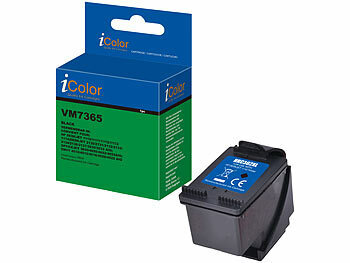 Officejet 5230, HP: iColor recycled Recycled Tintenpatrone für HP, ersetzt HP F6U68AE, black (schwarz)