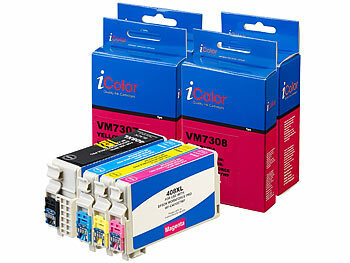Druckerpatronen: iColor Tintenpatronen ColorPack für Epson (ersetzt 408XL), BK/C/M/Y