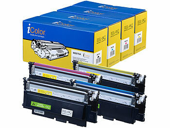 Toner für Laserdrucker: iColor Kompatibler Toner W2070A bis W2073A (hp 117 bk, c, m, y)