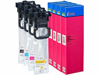 kompatible Tintenpatronen für Tintenstrahldrucker, Epson: iColor Tintenpatrone für Epson (Epson T9451, T9452, T9453, T9454) XL