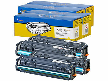 Toner-Cartridge: iColor Toner für HP-Laserdrucker (ersetzt HP 207A), bk, c, m, y