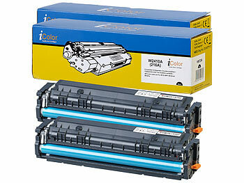 Tonerkartuschen: iColor 2er-Set Toner für HP-Laserdrucker (ersetzt HP 216A, W2410A), black