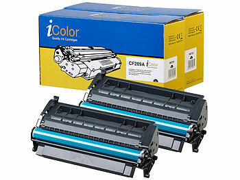 Tonerkartuschen: iColor 2er-Set Toner für HP-Laserdrucker (ersetzt HP 89A), black