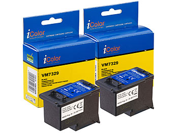 Tinte, Canon: iColor 2er-Set Tintenpatronen für Canon (ersetzt Canon PG560XL), black