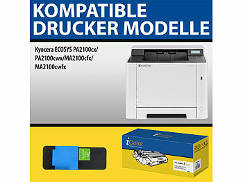 iColor Toner-Set für Kyocera-Drucker, ersetzt TK-5440BK/C/M/Y