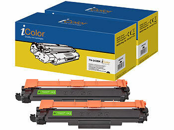 Toner Cartridges Brother: iColor 2er-Set Toner für Brother, ersetzt TN-243BK, schwarz, bis 2.800 Seiten